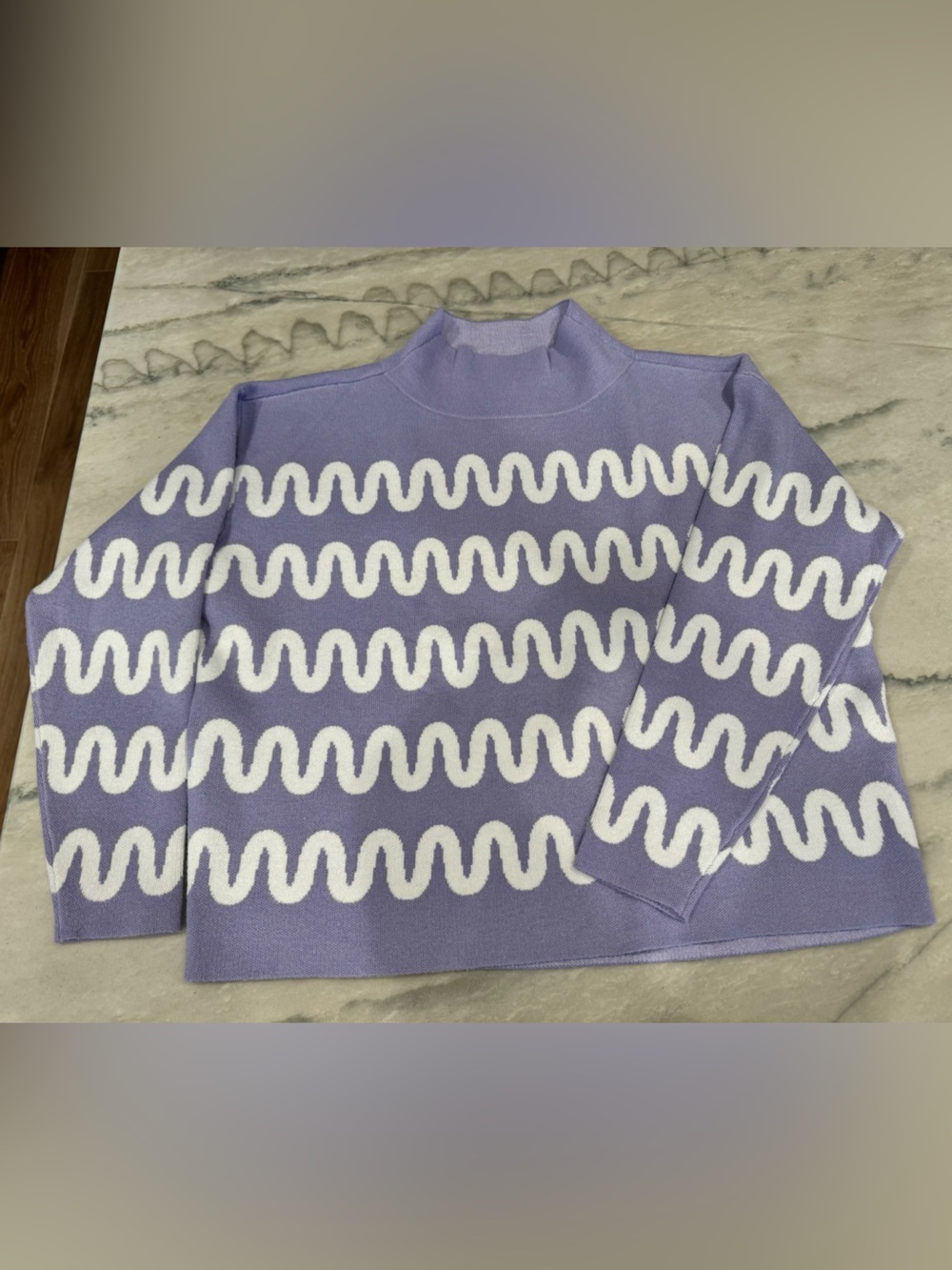 Maeve Anthropologie Carys Mock neck Lavender Sweater in XS
